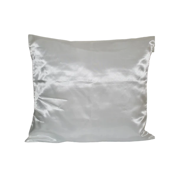 Off-white satin pillowcase