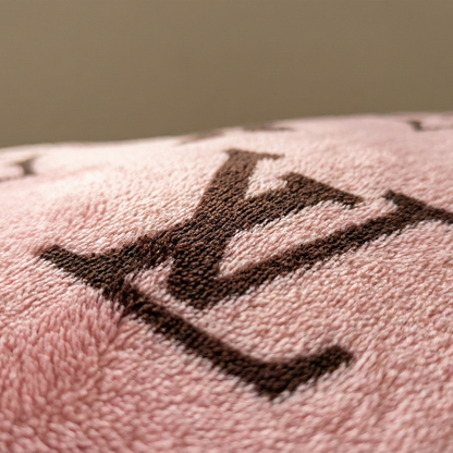 Velvet Rose Monogram Blanket